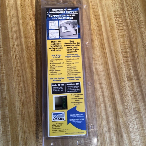 A/C Safe Other Ac Safe Ac80 Universal Lightduty Air Conditioner Support Bracket Up To 80lbs